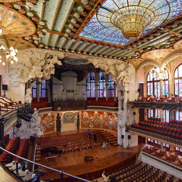Barcelona España Nov 2021 Vista Interior Del Palau Música Catalana —  Fotos de Stock