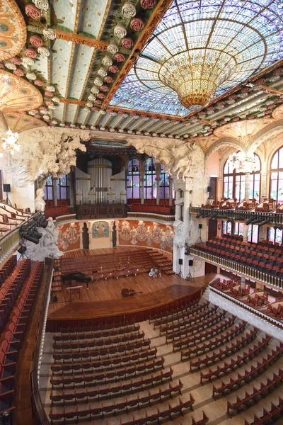 Barcelone Espagne Nov 2021 Vue Intérieure Palau Musica Catalana Palais — Photo