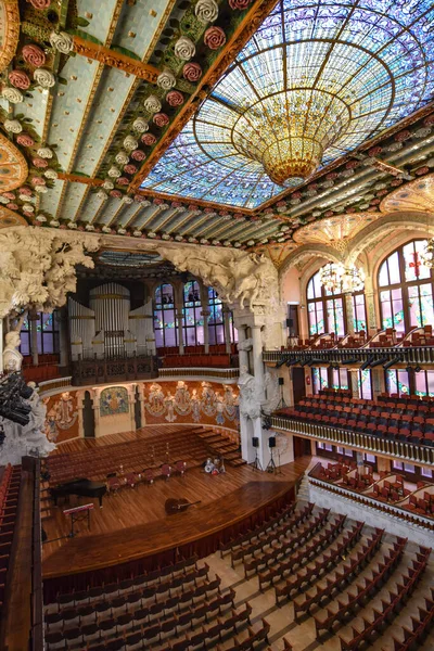 Barcelone Espagne Nov 2021 Vue Intérieure Palau Musica Catalana Palais — Photo