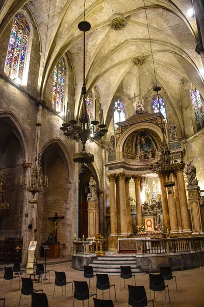 Barcelona España Nov 2021 Interior Basílica Dels Sants Martirs Just — Foto de Stock
