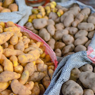 Urubamba, Peru - 30 Haziran 2022: Urubamba Merkez Pazarı, Kutsal Vadi, Cusco, Peru