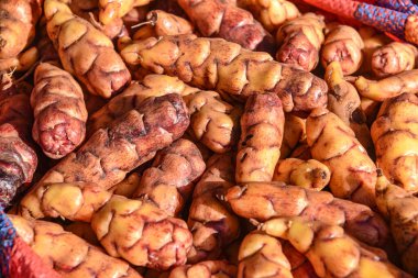 Urubamba, Peru - 30 Haziran 2022: Urubamba Merkez Pazarı, Kutsal Vadi, Cusco, Peru