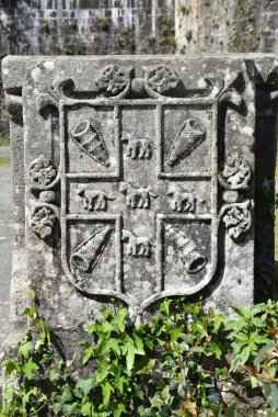 Butroi, İspanya - 14 Nisan 2022: Bask ülkesindeki Butron Şatosu, İspanya