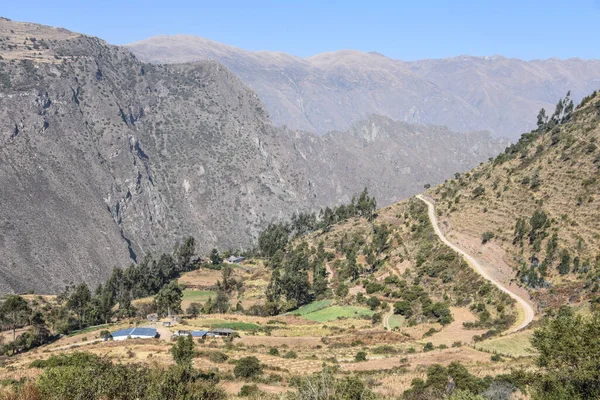 Pumamarca Inka Romjai Ollantaytambo Város Közelében Cusco Peru — Stock Fotó