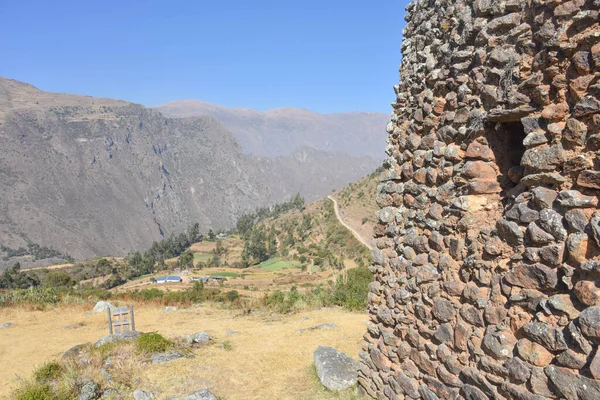 Inca Ruins Pumamarca Town Ollantaytambo Cusco Peru — Stock Photo, Image