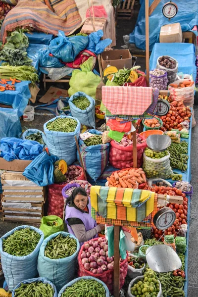 Urubamba Perú Junio 2022 Productos Locales Venta Mercado Central Urubamba —  Fotos de Stock