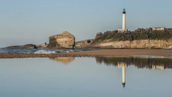 Biarritz France Jan 2023 Vue Hiver Sur Phare Biarritz Grande — Photo