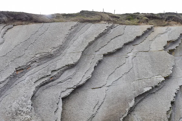 Formaciones Flysch Rock Costa Vasca Zumaia Gipuzkoa España —  Fotos de Stock