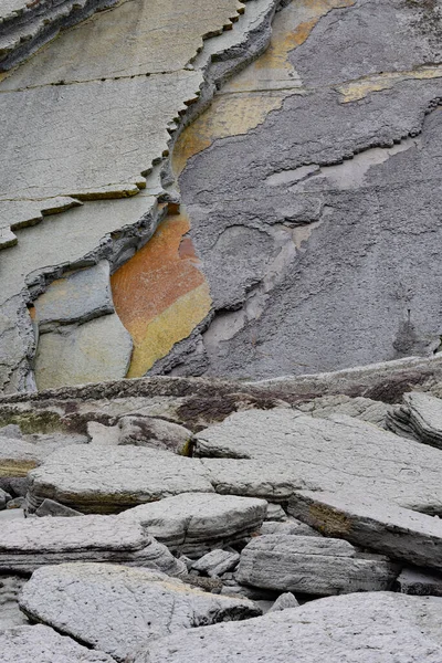 Flysch Rock Formations Basque Coast Zumaia Gipuzkoa Spain — Stock Photo, Image