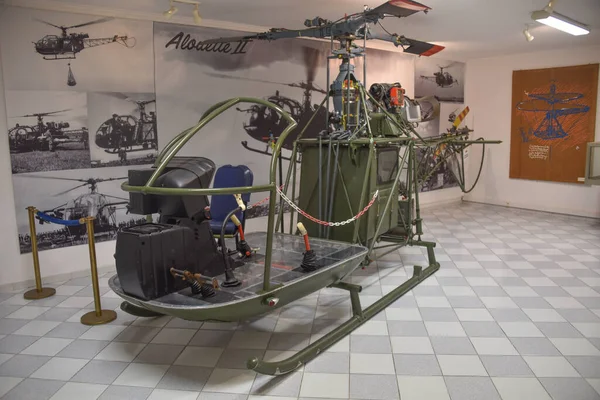 Dax Francja Kwietnia 2022 Muzeum Lotnictwa Musee Atat Helicoptere — Zdjęcie stockowe