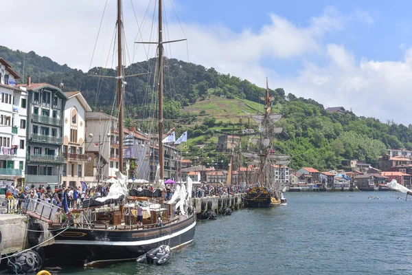 Pasaia España Mayo 2022 Veleros Veleros Pasaia Maritime Festival Gipzukoa — Foto de Stock