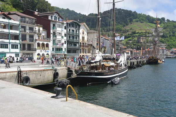 Pasaia España Mayo 2022 Veleros Veleros Pasaia Maritime Festival Gipzukoa — Foto de Stock