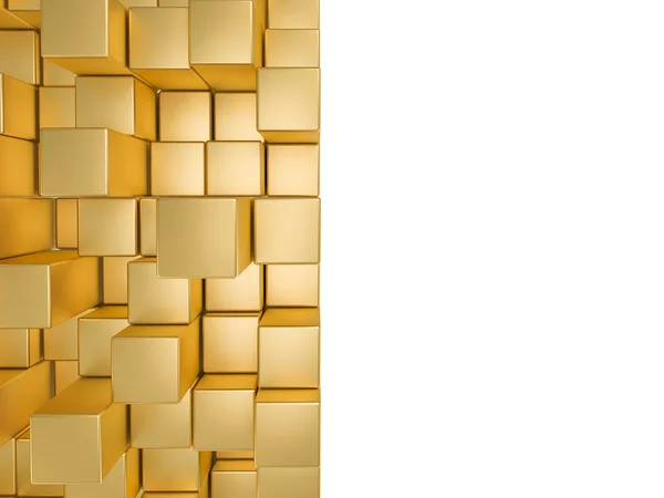 Goldene Würfel Stockbild