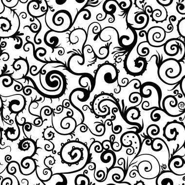 güzel soyut seamless modeli swirls ile