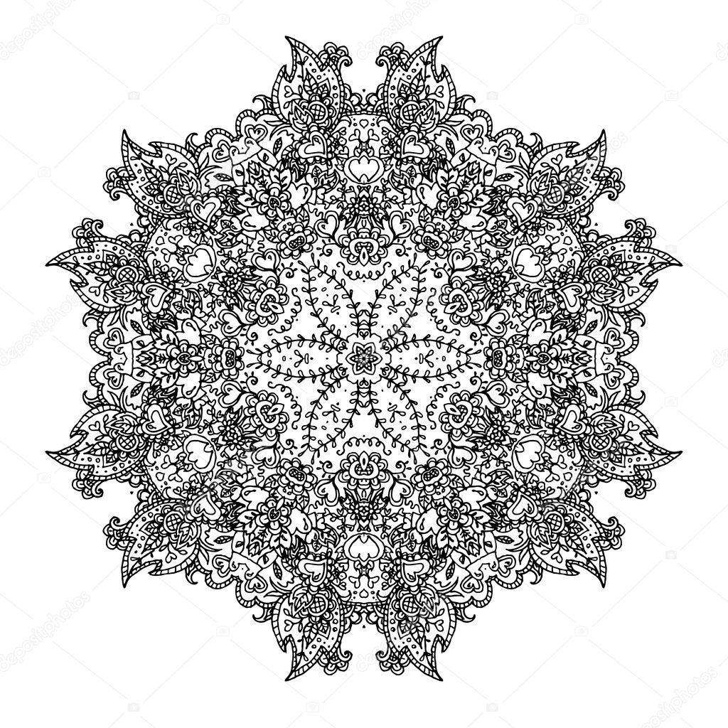 Ornamental round lace