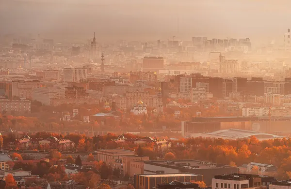 Moscow Russia October 2021 Main Sights Moscow Height Autumn Dawn — Stock Photo, Image