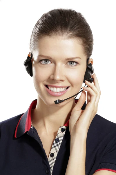 Young woman with headphones — Stock Photo, Image