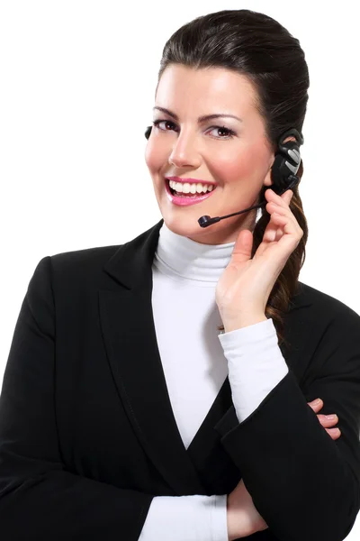 Young beautiful woman call center Royalty Free Stock Photos