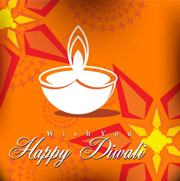 Abstract vector card design with shiny color for Diwali festival Stock Vector