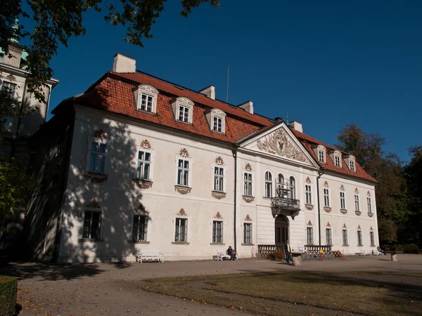 The Nieborow palace, residence with english park — Stock Photo, Image