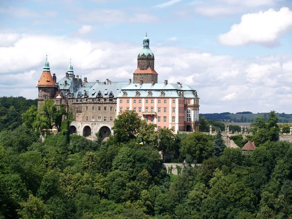 Ksiaz castle, panorama, Poland — Stock Photo, Image