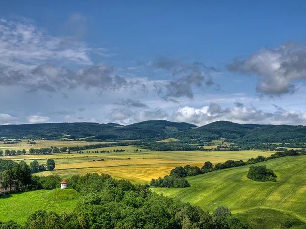 Lanscape from The Bolkow castle, Poland — Stock Photo, Image