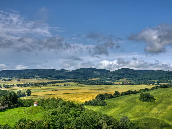 Lanscape do castelo de Bolkow, Polônia — Fotografia de Stock