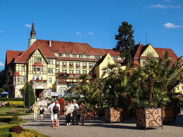 Вид на Санта-Полонию в курортном городе Кудова Здрой, Польша — стоковое фото