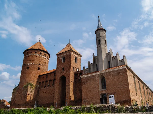 I vecchi raduni del castello teutonico Reszel a Warmia, Polonia Immagine Stock