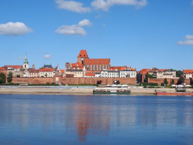 eski şehir torun, Polonya wistula Nehri'nde göster