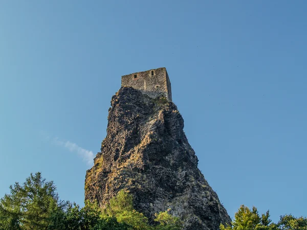 Ruinele Castelului Trosky din Paradisul Boemiei — Fotografie, imagine de stoc