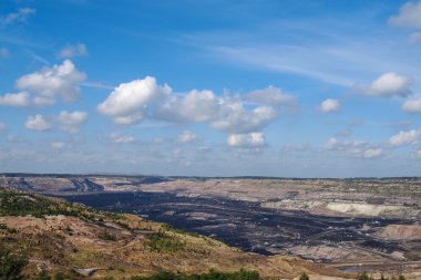 yüzey kömür madenciliği kazı, belchatow, Polonya