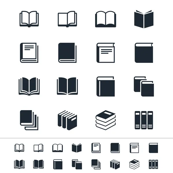 Libro Iconos — Vector de stock