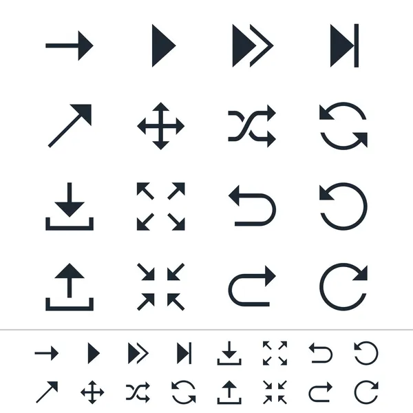 Iconos de símbolo de flecha — Archivo Imágenes Vectoriales