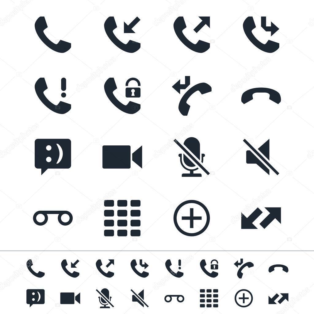 Telephone icons