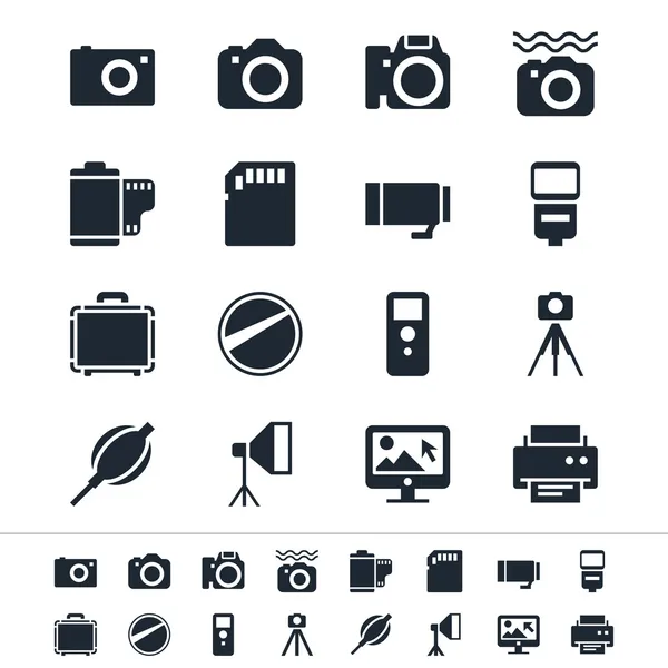 Symbole der Fotografie — Stockvektor