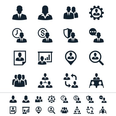 Human resource management icons