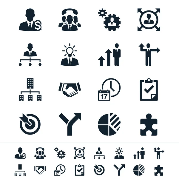 ビジネスおよび管理のアイコン — ストックベクタ