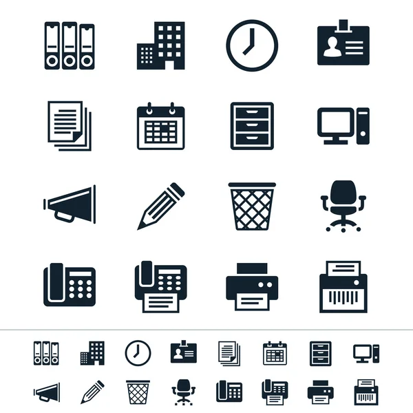 Business and office icons — Stock Vector