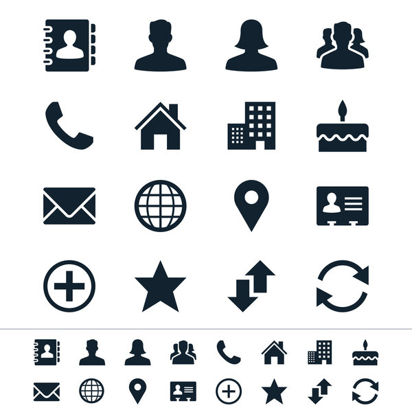 Contact icons