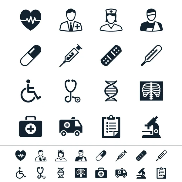 Iconos de atención médica — Vector de stock