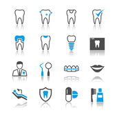 Dental Icons Reflexionsthema