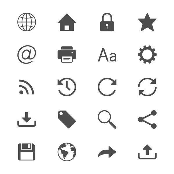 Web iconos planos — Archivo Imágenes Vectoriales