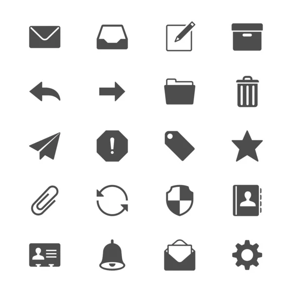 E-Mail-Flat Icons — Stockvektor