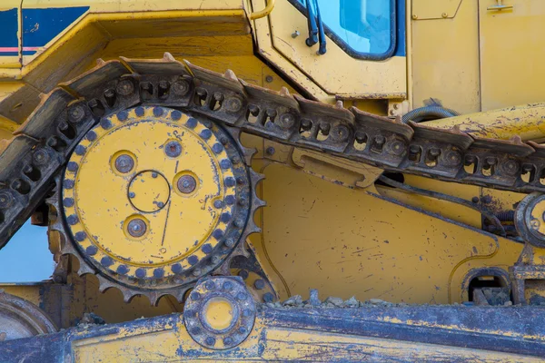 Rijden een bulldozer — Stockfoto