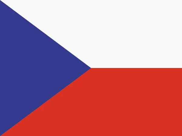Flag Czech Republic European Country — Stock vektor
