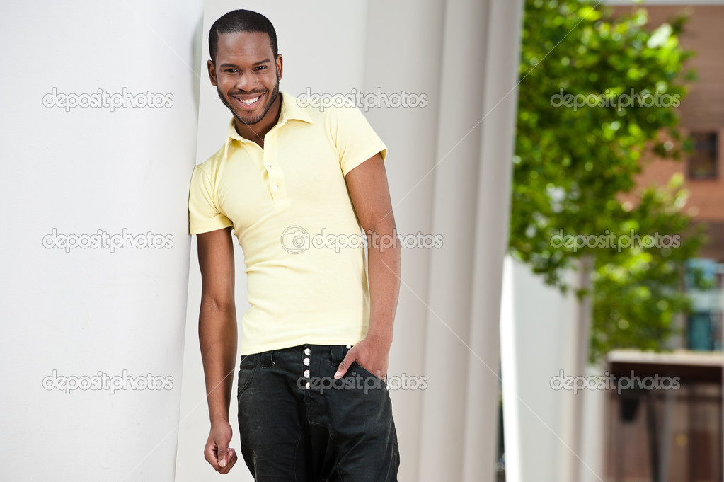 Smiling portrait of a black man