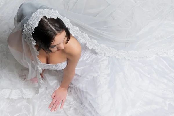 A Bride From Above — Stock Photo, Image