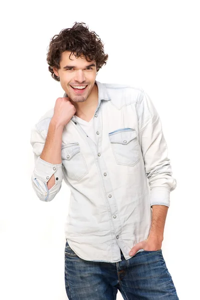 Sonriente hombre guapo — Foto de Stock