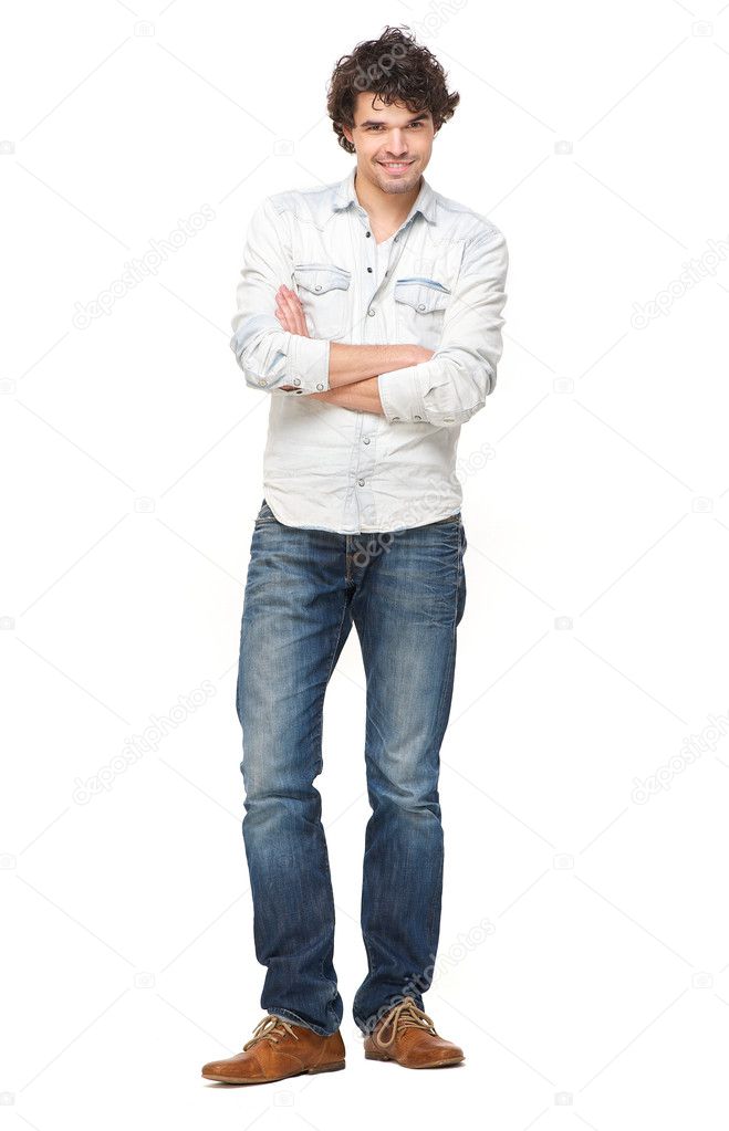 Isolated portrait of a Young Handsome Man